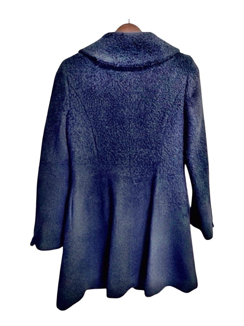 Zenobia Alpaca Wool Coat | Oversized Shawl Collar | Size 8 - Picture 4 of 15